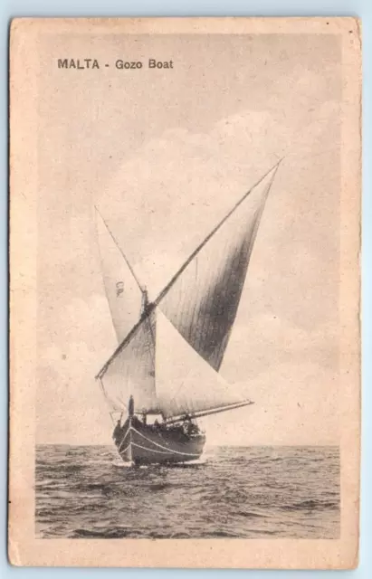 MALTA Gozo Boat Postcard