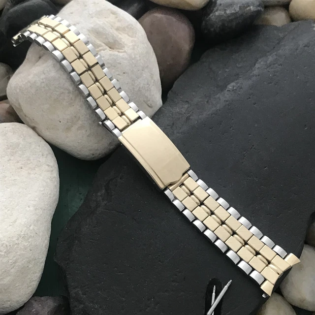 19mm JB Champion 14K Gold-Filled&Stainless Steel Unused 1960s Vintage Watch Band