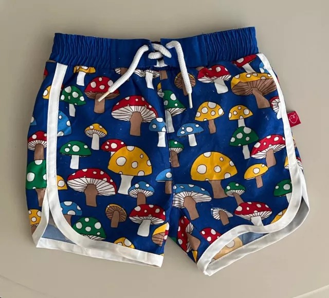 Toadstool Pattern Little Bird Mothercare Swimming Shorts Trunks 9-12 Months