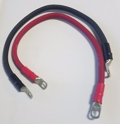 2 Gauge AWG Custom Battery Cable - Solar, AUDIO, Power Inverter - Copper Wire 6"