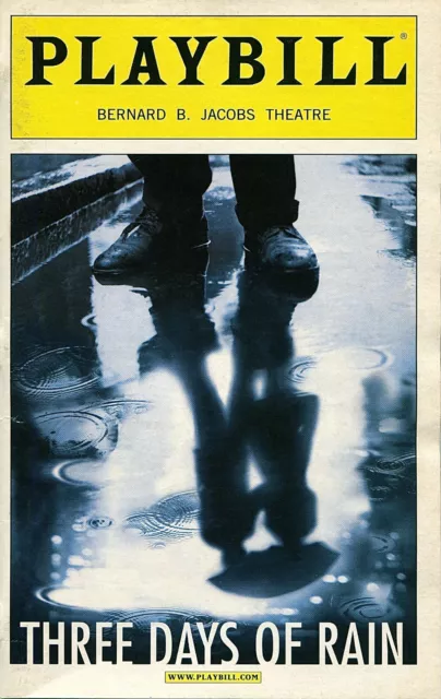 PLAYBILL: Three Days of Rain (2006) Julia Roberts, Paul Rudd, Bradley Cooper