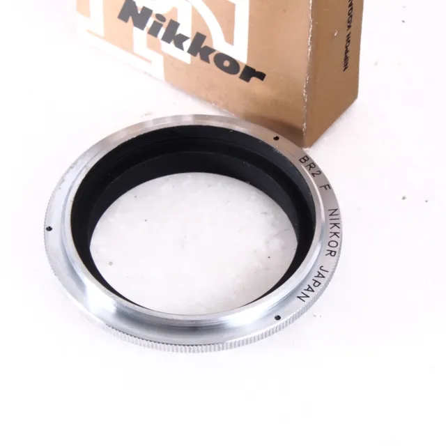 ^ Nikon BR-2 Macro Lens Reverse Ring Adapter Mount for PB-4/PB-6 Bellows w/ Box!