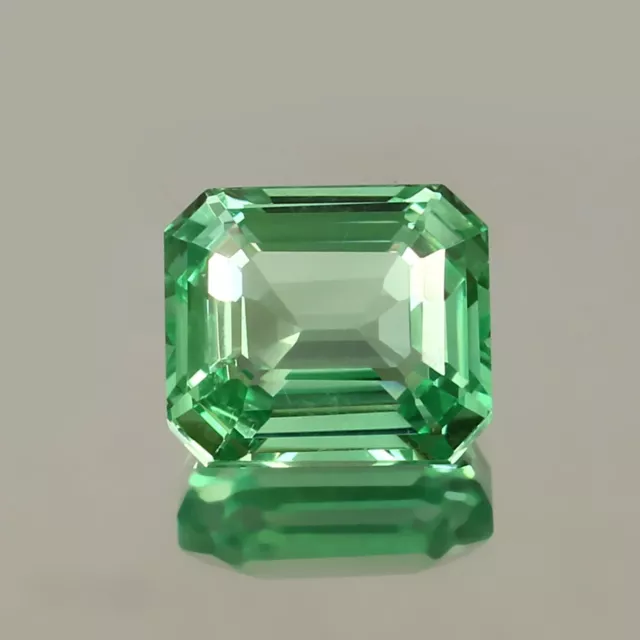 Natural Ceylon Green Parti Sapphire Radiant Cut Loose Gemstone 13x11 MM