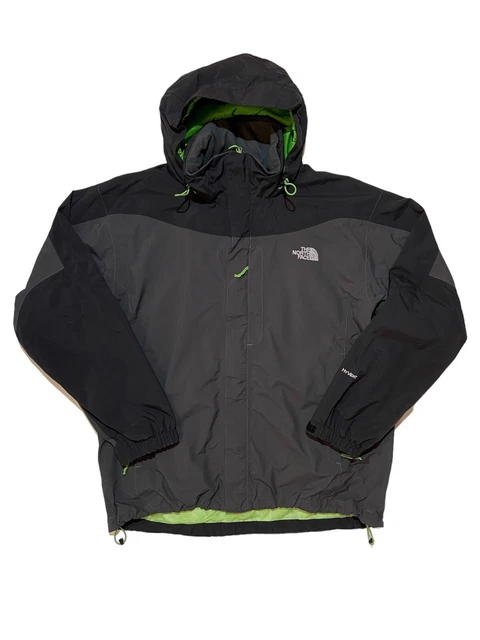 Men`s The North Face HyVent Rain Jacket Grey Nylon Size L