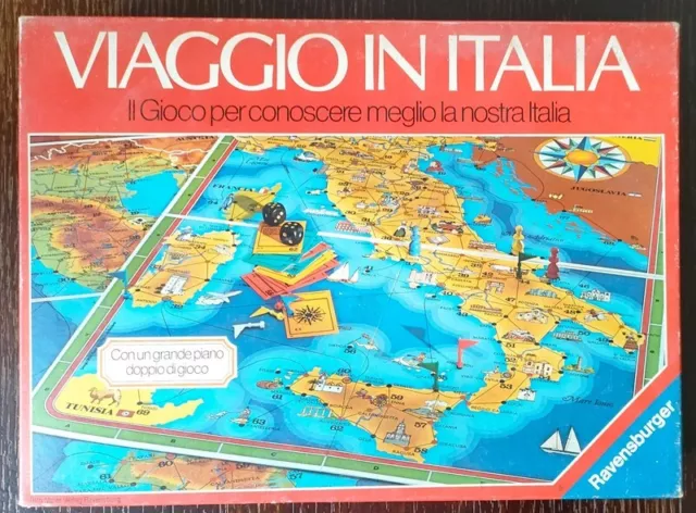 Gioco da Tavolo Ravensburger "Viaggio in Italia" completo! Perfetto!