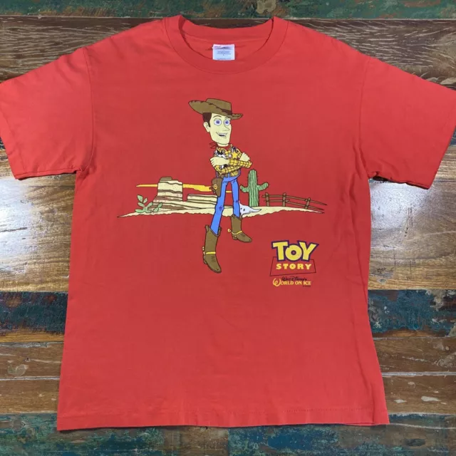 VINTAGE TOY STORY Shirt Mens Med Woody Sheriff Disney Pixar Single ...