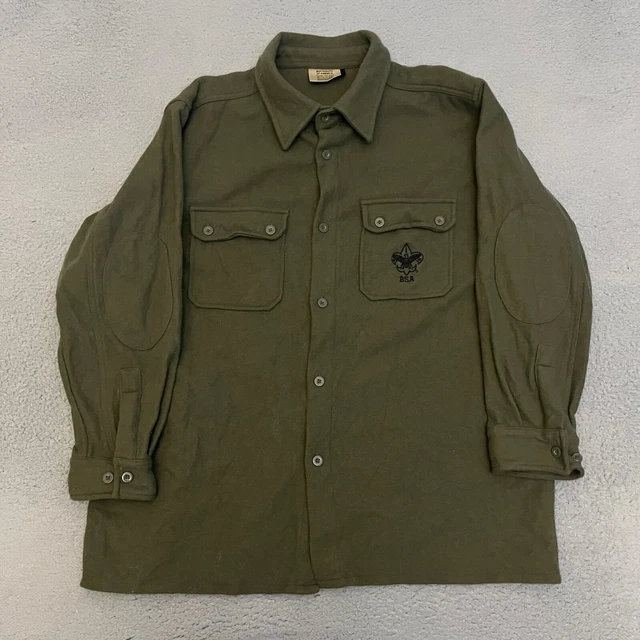 Boy Scouts of America Wool Jacket Adult Large Green