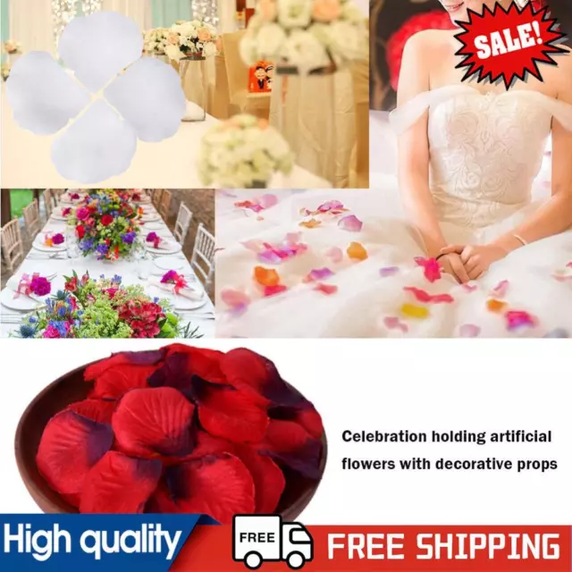 1000pcs Romantic Artificial Red Rose Petals Confetti Wedding Party Decor