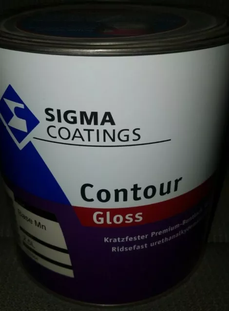 11,98€/L Sigma Contour Gloss PU-Alkydharz Buntlack 2,5L Holzlack Möbellack (LV)