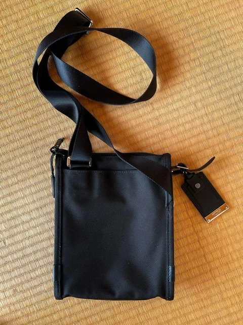 TUMI - Alpha 3 Small Pocket Crossbody Bag Black-Used JAPAN 2
