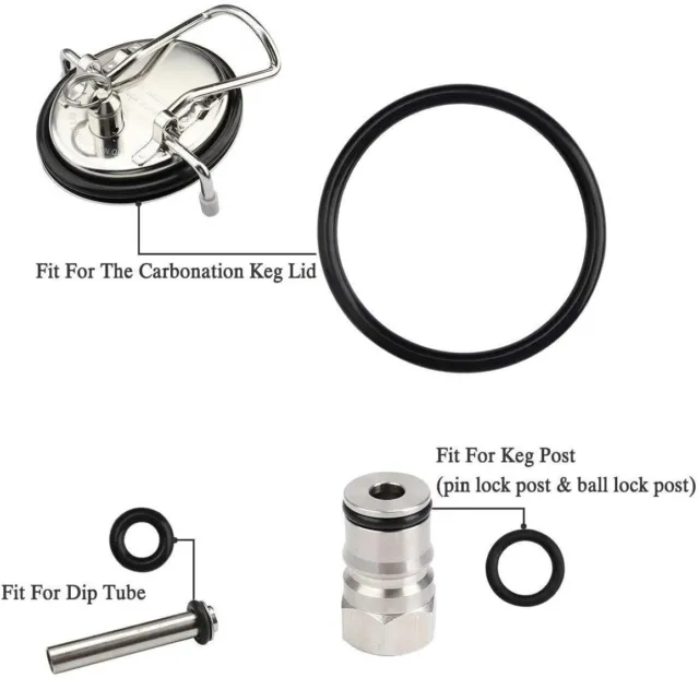 O-ring Seal Kit Keg Soda Tank Pin/Ball Lock Beer  Gasket Cornelius Corny  ring 2