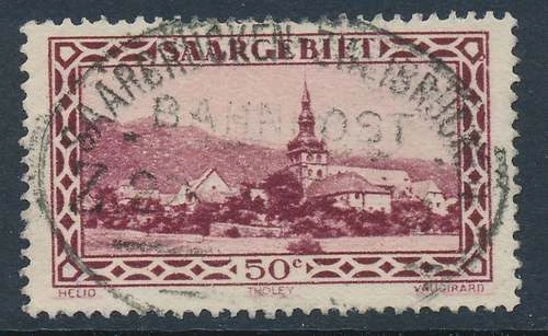 Saargebiet Nr. 114 I gestempelt, PLATTENFEHLER (23351)