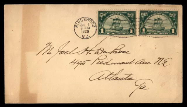 Mayfairstamps US 1928 Ridgewood NJ to Atlanta GA 1c Walloon Cover aac_64707 Mayfairstamps US 1928 Ridgewood NJ to Atlanta GA 1c Walloon Cover aac_64707