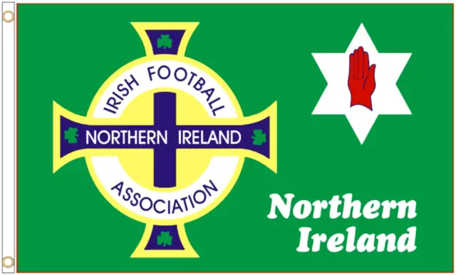 Cortina ataúd bandera de fútbol de Irlanda del Norte - envío rápido