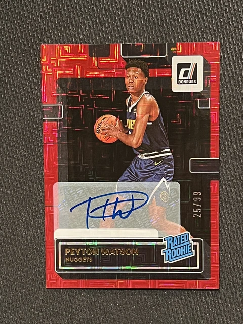 PEYTON WATSON 2022-23 Donruss RED CHOICE INFINITE RATED ROOKIE SIGNATURES /99 RC