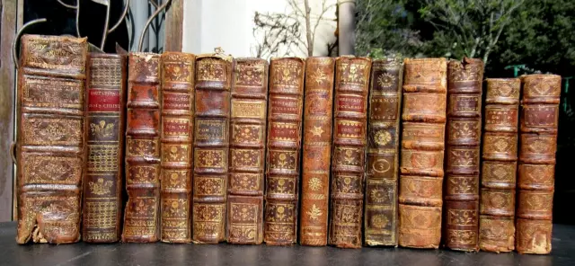 Lot de 13 livres religieux du XVIIIè siècle