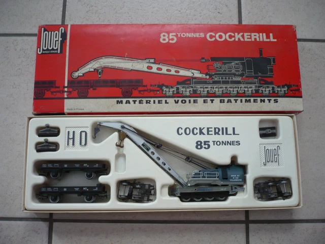 JOUEF GRUE COCKERILL 85T SNCF HO 1/87 6963+ composants ,2 wagons,4