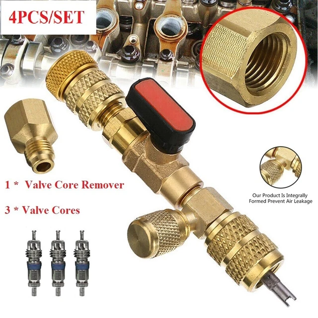 4x Outil Dinstallation De Port De 5/16+1/4 De Dissolvant De Noyau De Valve