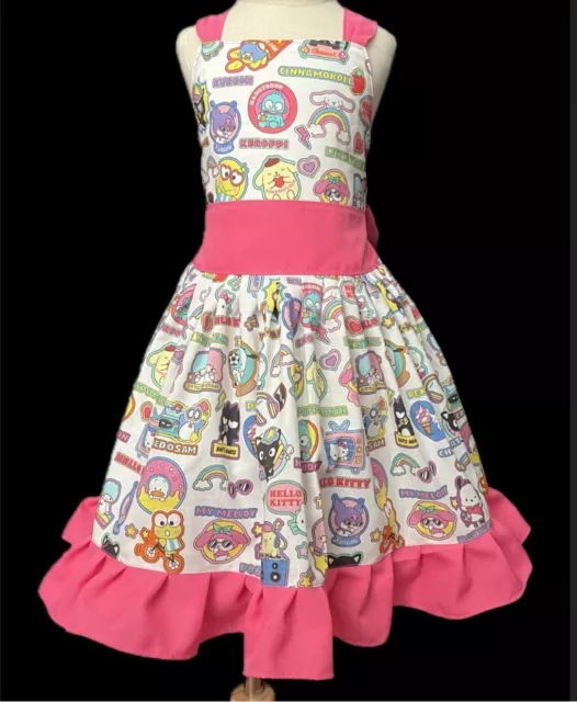 New Hello Kitty Girls Easter Spring Dress Custom Made size 6 Baby Kids Birthday