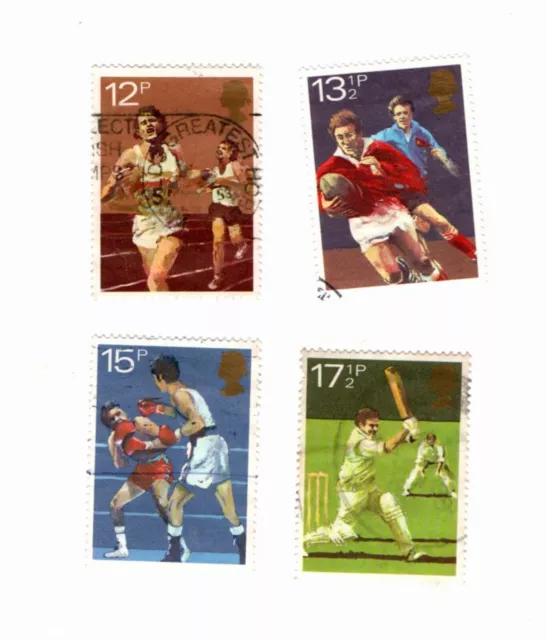 GB Stamps SG1134-1137 1980 Sport Centenaries. Multicoloured.  My Ref 7256.6