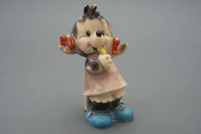 Kauka Piccolo Figurine Lupinchen With Bucket Squeakers