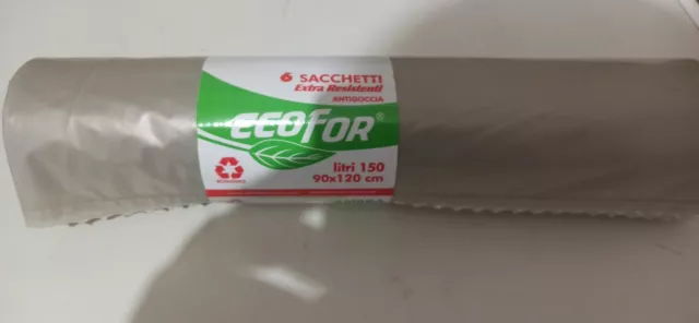 30 SACCHI SPAZZATURA ECOLOGICA 90x120 EXTRA RESISTENTI PRODOTTO ITALIANO ++++