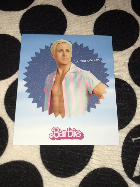 Carte Postale Rare Barbie 2023 - Ryan Gosling (Ken)