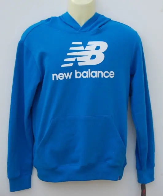 New Balance Teen Boy Youth Long Sleeve Hoodie Royal Blue Shirt XL 18-20