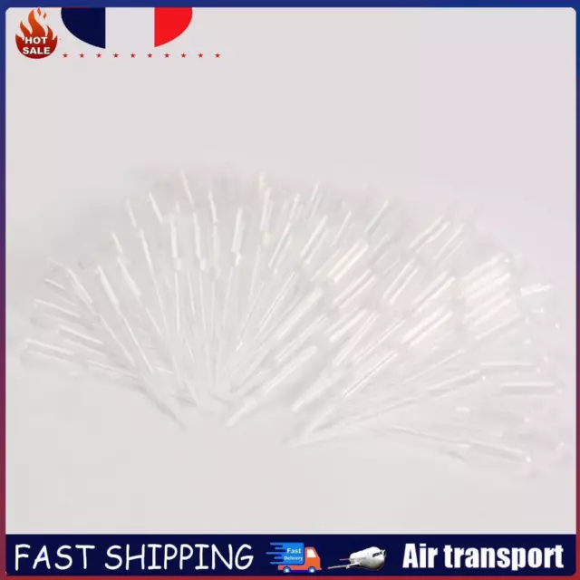 100PCS 0.2ml Graduated Pipettes Dropper Polyethylene for Experiment Medical FR