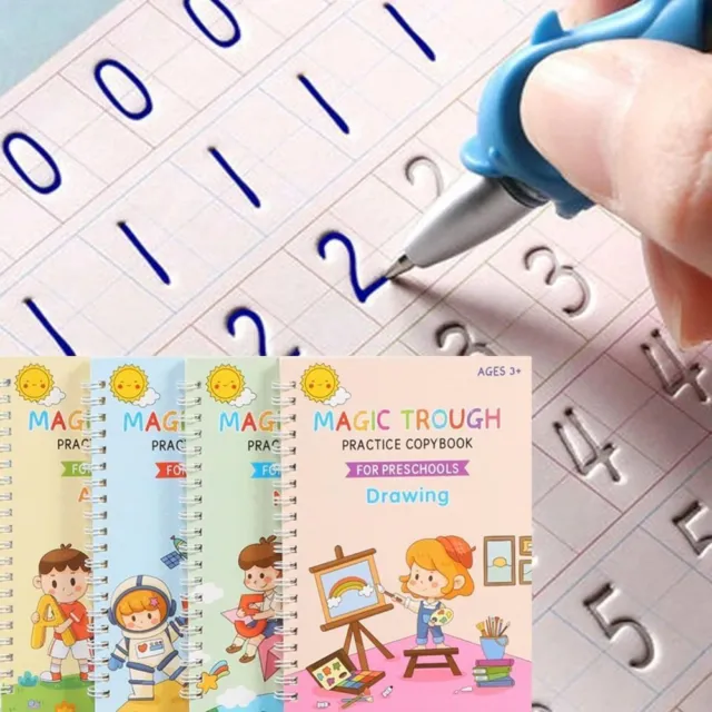 New Groovd Magic Copybook Grooved Children's Handwriting Book Practice Set  Gift