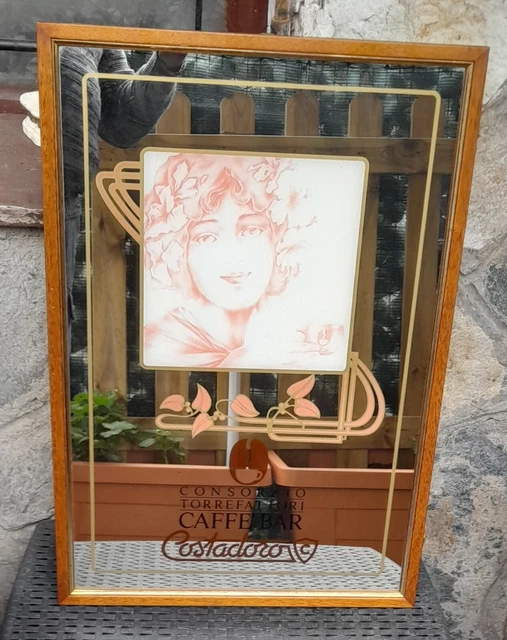 Quadro Specchio Da Bar Caffe' Costadoro