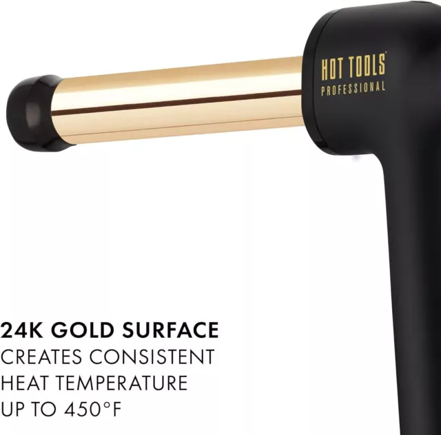 Hot Tools Professional 24k Gold Curlbar Lockenstab Schwarz 25mm 04B7101I