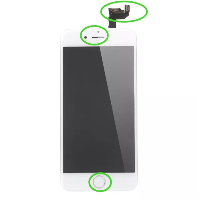 Display für iPhone 6S mit RETINA LCD Glas VORMONTIERT Komplett Front Weiß White 2