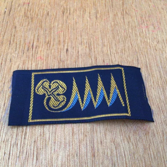 Vintage Girl Guide Badges - Guide Badges- Service Flash - Gold Trefoil