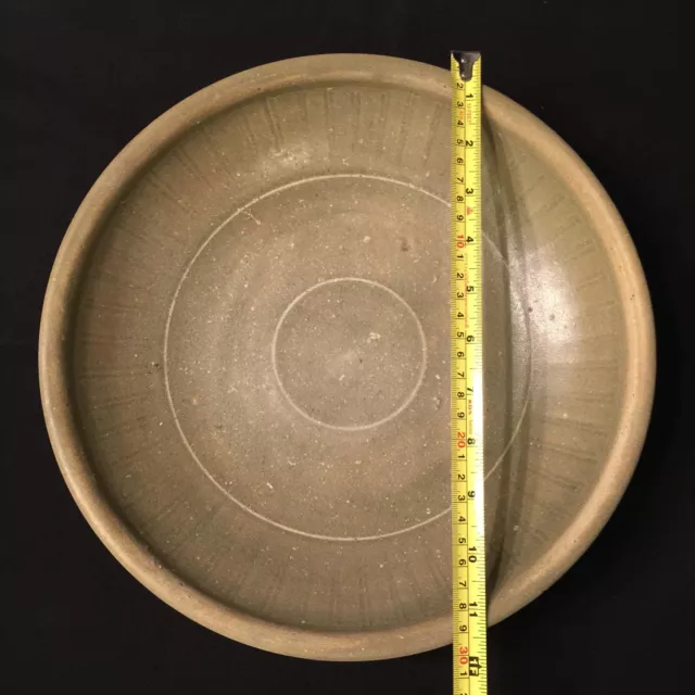 **RARE** Authentic 15th Century A.D. Burmese Celadon Large Plate 5