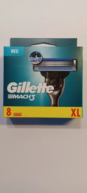 GILLETTE MACH 3 XL RASIERKLINGEN ( 8 er Pack ) NEU & OVP