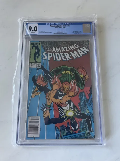 The Amazing Spider-Man #257 CGC 9.0 NEWSSTAND (Oct 1984, Marvel) *new slab*