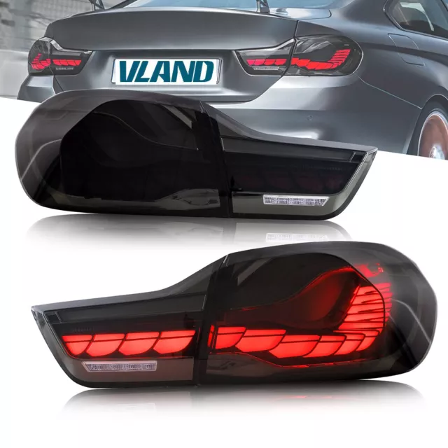 OLED Tinted Taillights For BMW 4-Series 14-16 428i 435i 17-20 430i 440i/15-20 M4