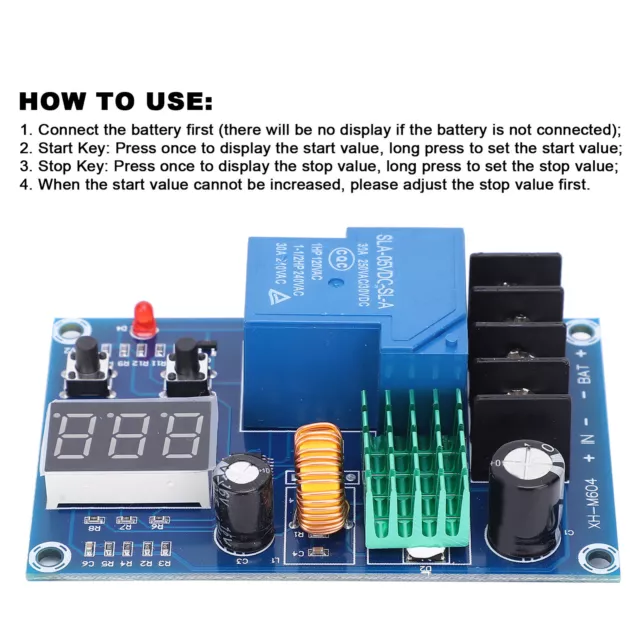 Akku Batterie Lade & Entlade Controller Board Platine Schutz Modul DC 6-60V 30A 3