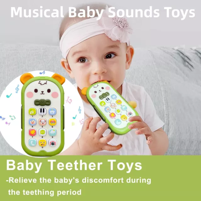 Baby Spielzeug Telefon Kinder Handy Rhytmikspielzeug Musik Früherziehung DE