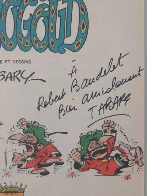 Tabary Le Complice D'iznogoud 1985 Eo Excellent État Dédicacé À Baudelet Robert 3