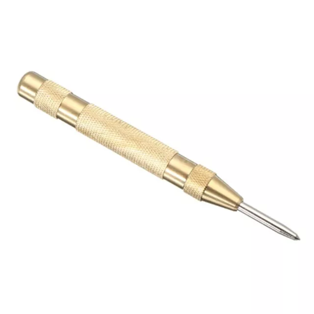 Golden Automatic Center Pin Punch Spring Loaded Marking Starting Holes Tool
