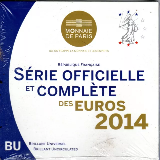 Coffret  Bu  France     2014  Serie   1C  A  2 Euro  Sous Blister