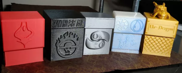 Custom 3D printed MTG EDH commander box