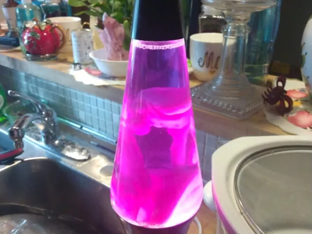 VINTAGE 17" Lava Lamp Purple  Rare