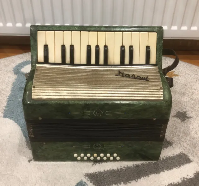 Vintage Russian USSR Razno Malish Child Accordion 14 Bass Akkordeon 1970s