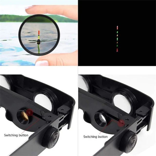 Tackle Plastic Frame Fishing Telescope Head-mounted Binoculars Magnifying Glass