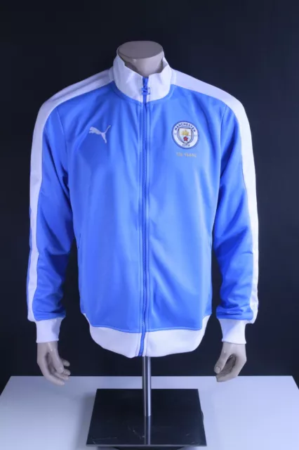 Manchester City Puma Herren Trainingsjacke Männer Freizeit Jacket Gr.L 756584-01