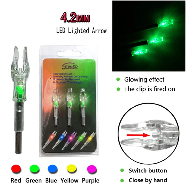 New Led Automatically Lighted Arrow Nock with .165/.208 Inside Diameter