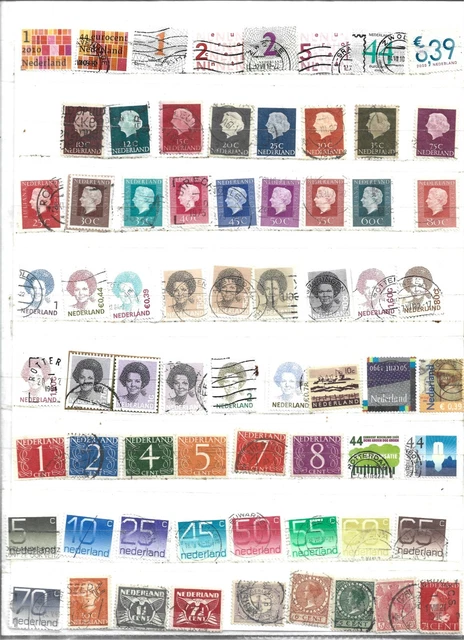 Timbres  Obliteres Des Pays-Bas